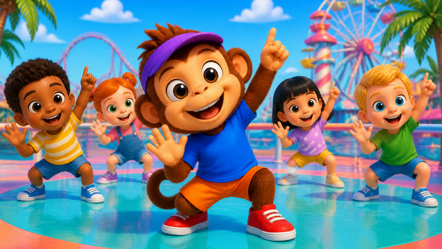 Scene 1 - Jumbi Kids - The monkey song