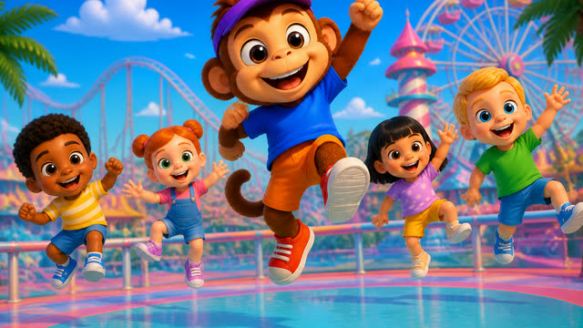 Scene 5 - Jumbi Kids - The monkey song
