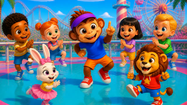 Scene 10 - Jumbi Kids - The monkey song