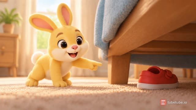 Scene 9 - Blue Otter Finds His Shoe