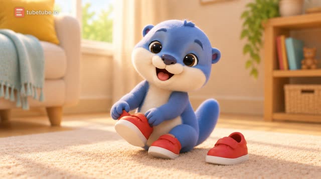 Scene 10 - Blue Otter Finds His Shoe
