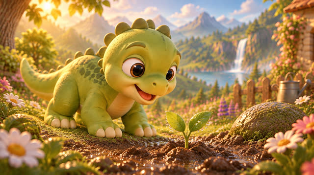Scene 15 - Baby Dino and the Magic Seed!