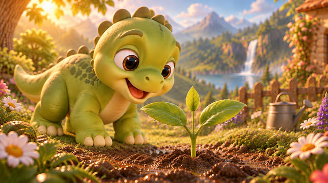 Scene 17 - Baby Dino and the Magic Seed!