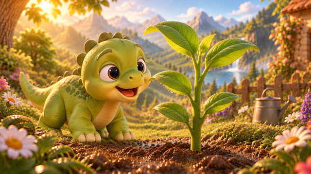 Scene 18 - Baby Dino and the Magic Seed!