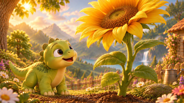 Scene 19 - Baby Dino and the Magic Seed!