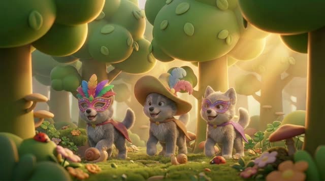 Scene 7 - Les Loups Malins Déguisés