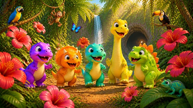 Five Little Dinos – Island Adventure