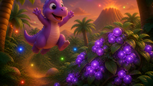 Scene 5 - Five Little Dinos Color Dance