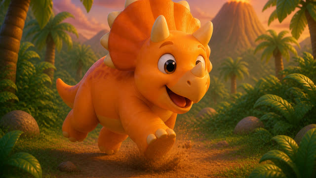 Scene 8 - Five Little Dinos Color Dance