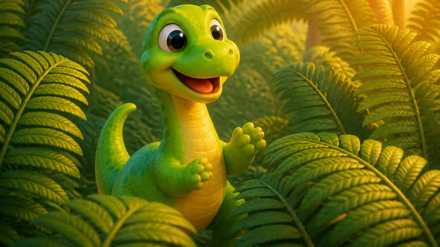 Scene 17 - Five Little Dinos Color Dance