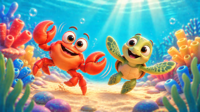 Scene 15 - Crabby Clap Dance
