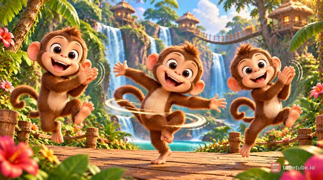 Scene 2 - Three Little Monkeys – Banana Dance