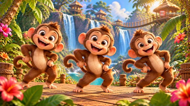 Scene 4 - Three Little Monkeys – Banana Dance