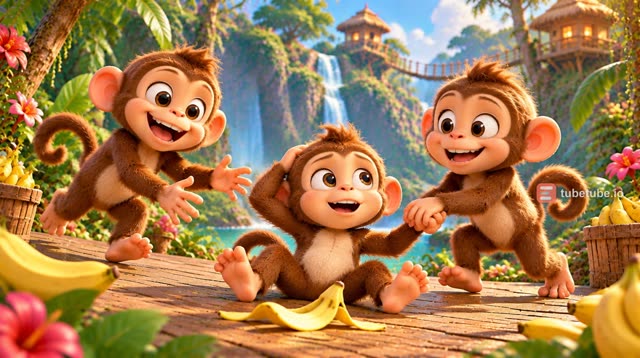 Scene 5 - Three Little Monkeys – Banana Dance