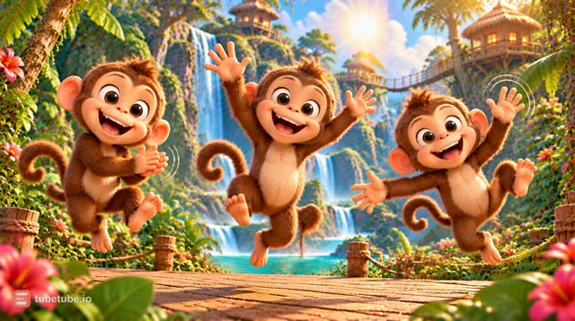 Scene 7 - Three Little Monkeys – Banana Dance