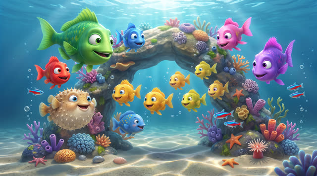 Scene 14 - Les Petits Poissons