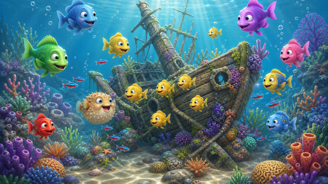 Scene 17 - Les Petits Poissons