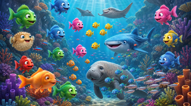 Scene 25 - Les Petits Poissons