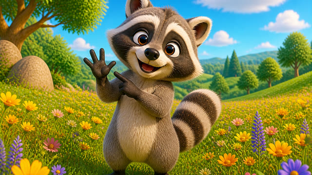 Scene 4 - Riley Raccoon’s Counting Tune