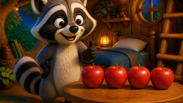 Scene 11 - Riley Raccoon’s Counting Tune