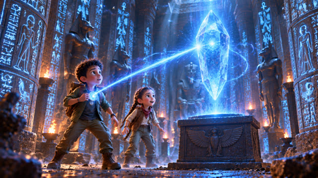Scene 7 - سر الرمز الأزرق – الحلقة الثالثة والأخيرة: سر حارس البوابة