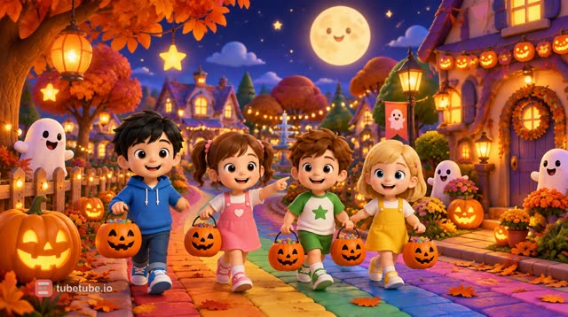 Scene 1 - Rainbow Friends Halloween Party