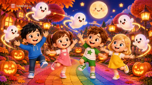 Scene 10 - Rainbow Friends Halloween Party