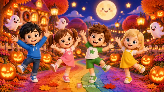 Scene 11 - Rainbow Friends Halloween Party