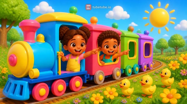 The Colour Train  |  Learn Colours with a Fun Rainbow Train!