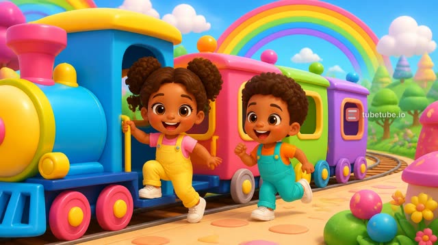 Scene 1 - The Colour Train  |  Learn Colours with a Fun Rainbow Train!