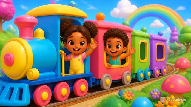 Scene 2 - The Colour Train  |  Learn Colours with a Fun Rainbow Train!