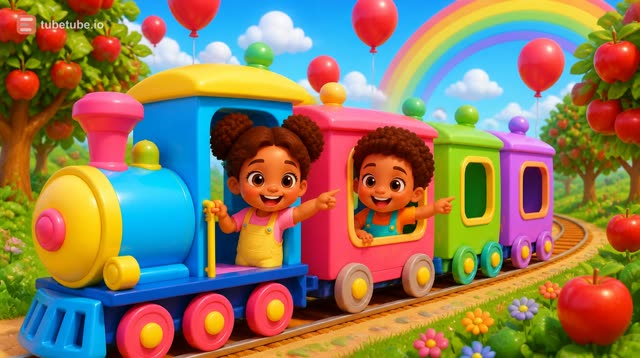 Scene 3 - The Colour Train  |  Learn Colours with a Fun Rainbow Train!