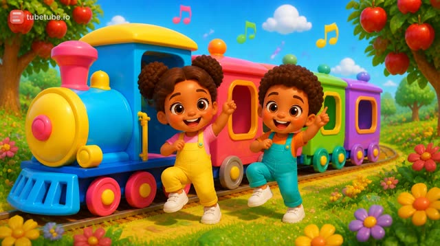 Scene 7 - The Colour Train  |  Learn Colours with a Fun Rainbow Train!