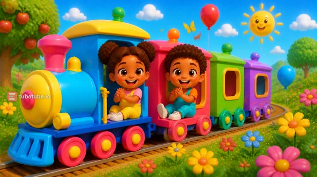 Scene 9 - The Colour Train  |  Learn Colours with a Fun Rainbow Train!