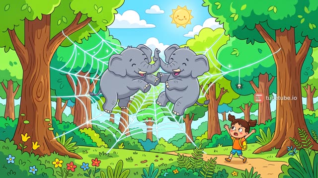 Scene 4 - L'éléphant sur la toile