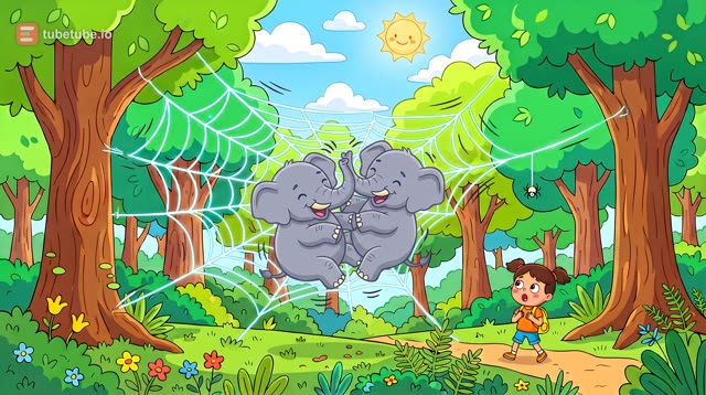 Scene 6 - L'éléphant sur la toile