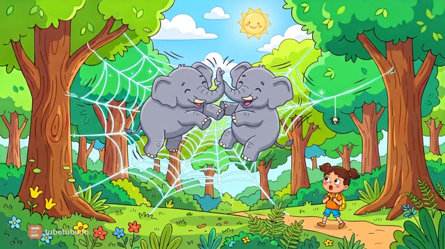 Scene 7 - L'éléphant sur la toile