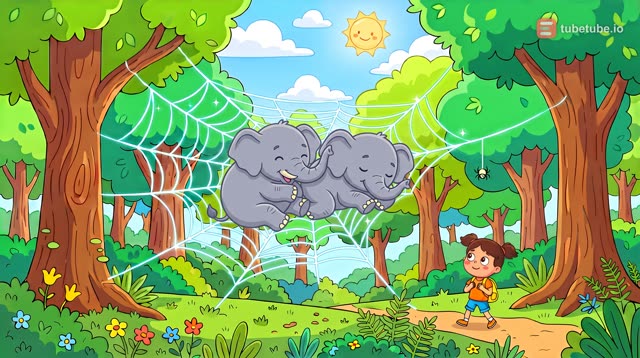 Scene 8 - L'éléphant sur la toile