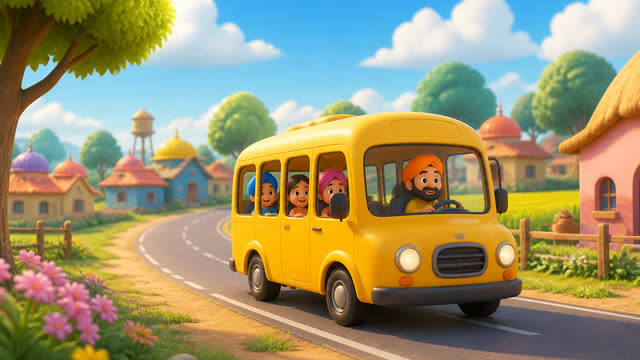 Scene 1 - Peeli peeli school bus