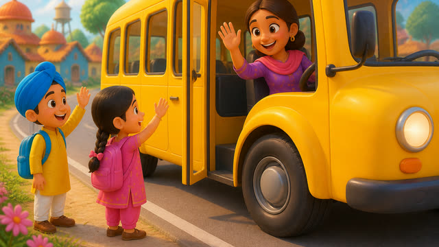 Scene 3 - Peeli peeli school bus