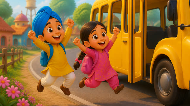 Scene 4 - Peeli peeli school bus