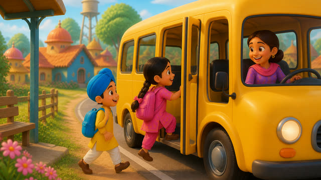 Scene 6 - Peeli peeli school bus