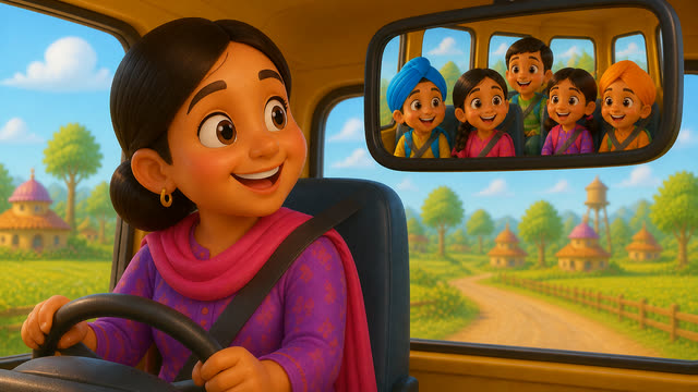 Scene 13 - Peeli peeli school bus