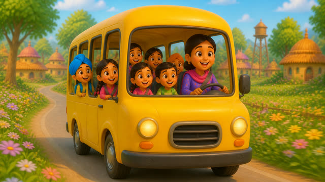 Scene 15 - Peeli peeli school bus