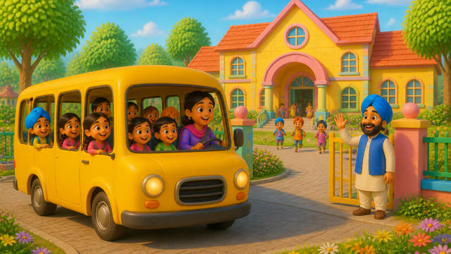 Scene 17 - Peeli peeli school bus
