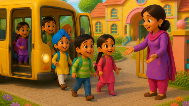Scene 18 - Peeli peeli school bus