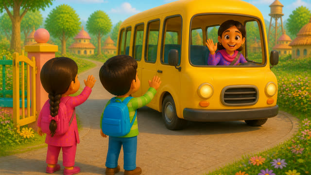 Scene 19 - Peeli peeli school bus