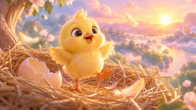 Scene 1 - Le petit poussin qui fais boum boum