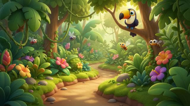 Scene 1 - Jungle Animal Parade