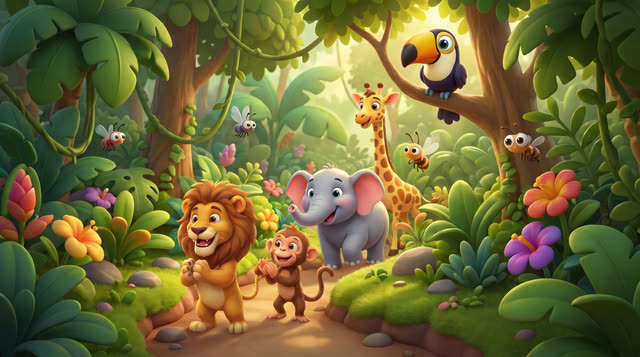 Scene 4 - Jungle Animal Parade